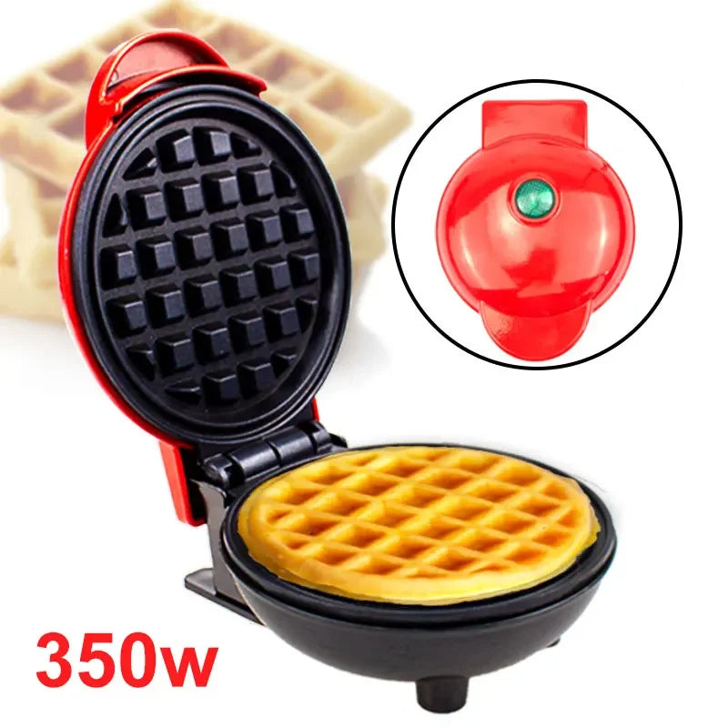 Electric Mini Waffle Maker Kitchen Cooking Utensil Breakfast Dessert Light Food Machine