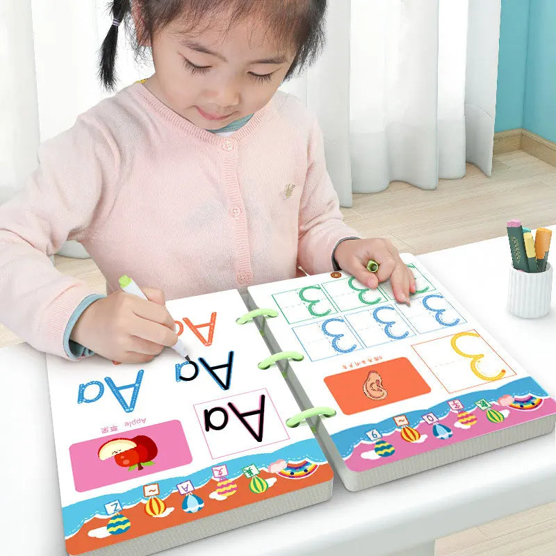 Magical Tracing Workbook Reusable Calligraphy Copybook Practice Drawing Book Toddler Learning EDUC BOOK For KID CHILD TOY