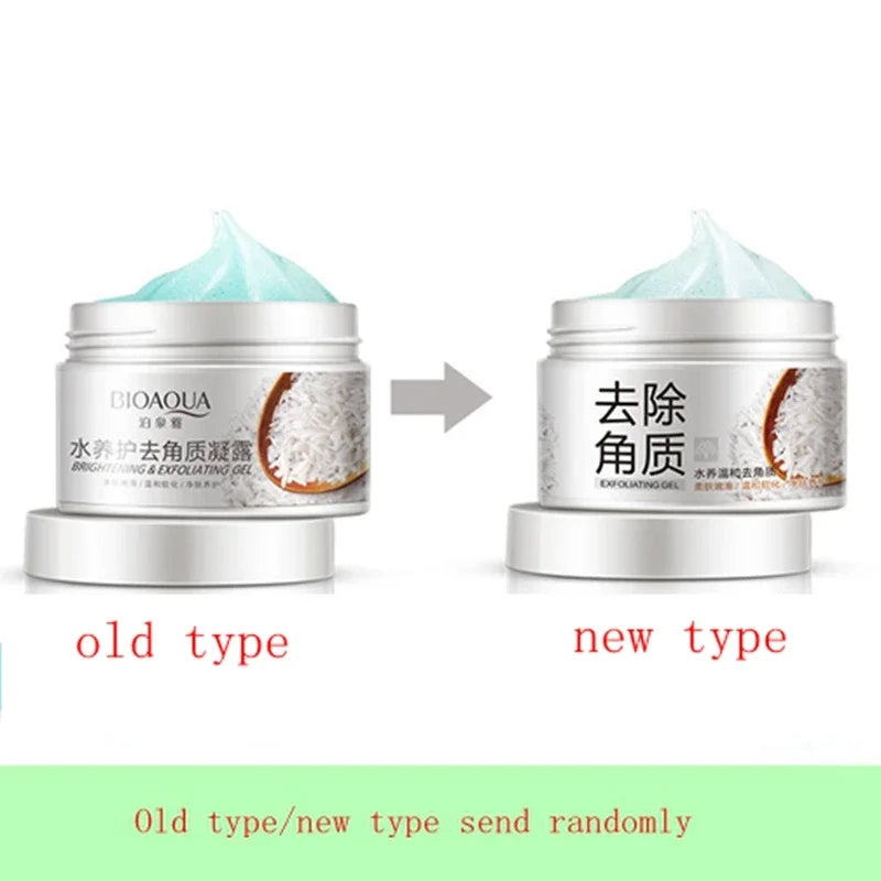 New 2025 BIOAQUA Facial Cleanser Natural Facial Exfoliator Exfoliating Brightening Peeling Cream Gel Face Scrub Removal