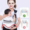 Easy-Wear, Adjustable Baby Sling with Stylish Stripes – Secure Buckle Closure, Breathable mesh pocket design，Comfortable Cotton