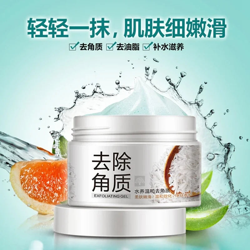 New 2025 BIOAQUA Facial Cleanser Natural Facial Exfoliator Exfoliating Brightening Peeling Cream Gel Face Scrub Removal