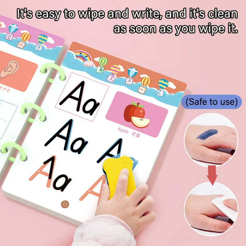 Magical Tracing Workbook Reusable Calligraphy Copybook Practice Drawing Book Toddler Learning EDUC BOOK For KID CHILD TOY