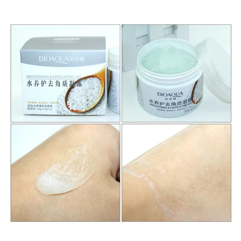 New 2025 BIOAQUA Facial Cleanser Natural Facial Exfoliator Exfoliating Brightening Peeling Cream Gel Face Scrub Removal